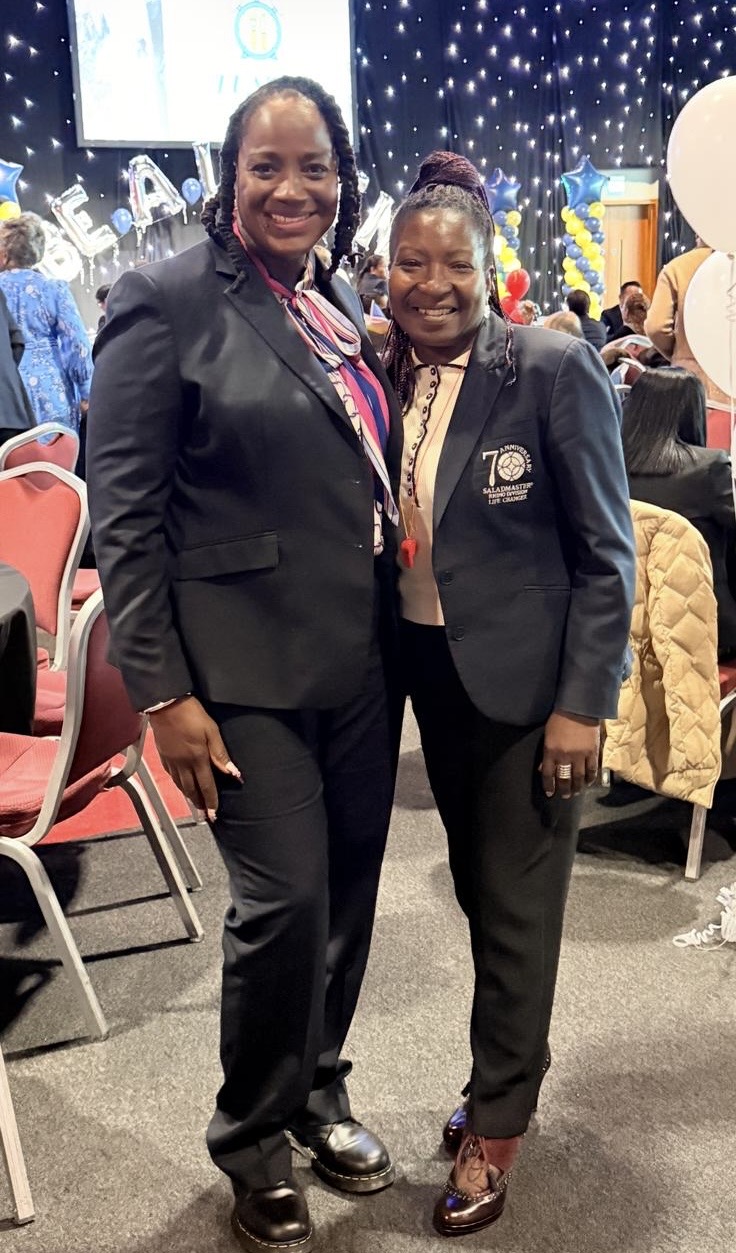 Verna Patten with a colleague at the Great Dawley Saladmaster event